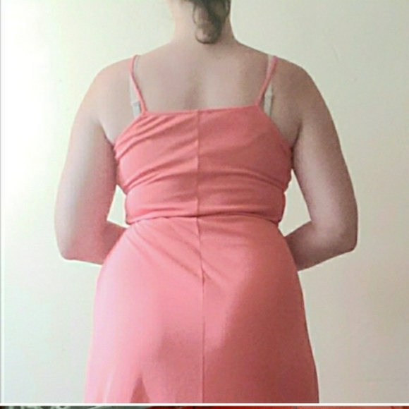 NWT Asos Maxi Wrap Around Orange Dress - Picture 2 of 4